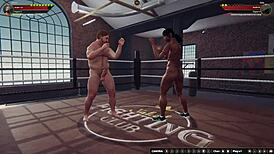 Ethan battles Dela in naked 3D fight