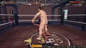 Ethan battles Dela in naked 3D fight