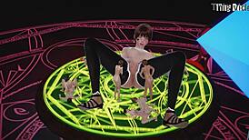 Pin Up Girl Michiru Teases in 3D Hentai Lesbian Compilation Scene