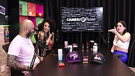 melissa leal in sheer red lingerie during pandemic