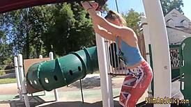 Hot Blonde Teen Rides Cock with Her Big Bubble Butt