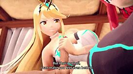 Zombie Pyra and Mythra Island Resort 3D Hentai