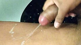 Masturbating in the Shower with Cum