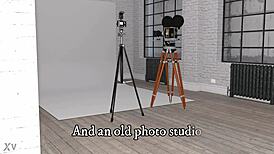 Anime milf tits in stockings bounce in 3D lingerie porn.