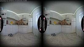 solo chick cindy key masturbates all day in vr setup