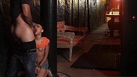 Screaming ROUGH First Time FUCK Stiff and Tough in Scary Dark Dungeon