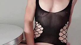 Hot Flemish Girl Orgasms in Lingerie!