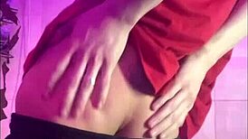 Hot Teen Bent Over for Gay Shower Blowjob and Rimjob