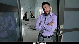 Besties tight slits pounded hard in sexy interracial threesome!