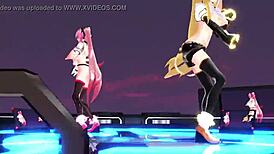 3D Animated Hentai Blowjob With Big Boobs And Hardcore Oral Action In Anime Style