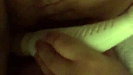 watch homemade vanessa play with toys and get creampied in this bbw scene