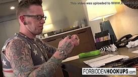 Riley hardcore fucks step-brother with blowjob and facial