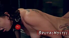 Aidra fox bound in bondage worships feet as slave