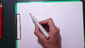 Amateur Painter Draws Erotic Picture Of Blowjob Girl