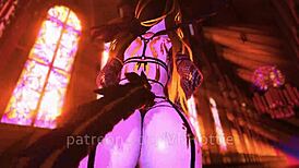 Succubus face ride at church, lewd lap dance VRChat! 😈