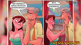 Fucking the young one in the window while neighbors watch?