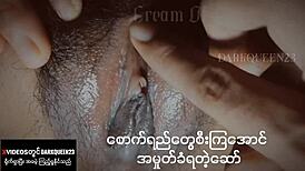 Thai schoolgirl's pussy licked until juices flow in homemade asian cunilingus scene