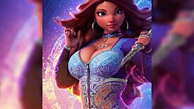 Hey, Check Out These Sexy Thick Etherial Princesses With Magic Energy Surrounding Them! ✨