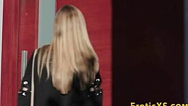 Man, I swear this blonde teen with small tits got plowed hard, ya know?