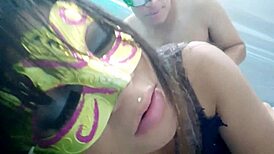 Stepsister sucks my cock deep, wants hard fuck?