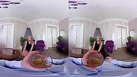 mobster’s wife indulges in hardcore masturbation and fingering in czech vr