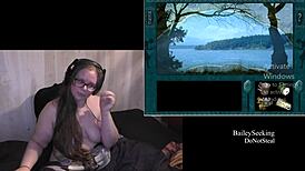 naked bbw ghosts playing through moon lake part 5 with tattoos and piercings