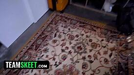 demi and evelin take turns sucking and riding that fat rod