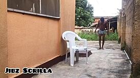 Hey, watch this model tease and flash his huge cock outdoors for penismanxxx.