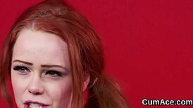 wacky model sucks and gets cumshot on face