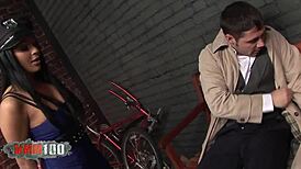 hot babe in police uniform with big tits gets drilled hard! 🔥