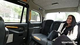 damn good blowjob in the taxi with a czech european