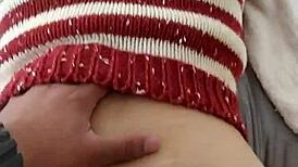 Chubby Prostitute Bent Over in Doggystyle Pose