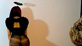 Wow, behind the scenes at Halloween shoot got wild! The photographer drilled my big Latina ass hard for an anal session.