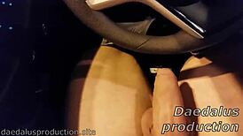 Teen 18+ delivers a steamy POV blowjob in a parked car