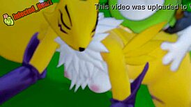 i watch renamon and kumamon creampie in this hentai loop