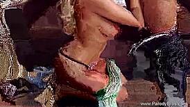 Charlie Sheen parody features a mature couple in a fun, amateur handjob scene