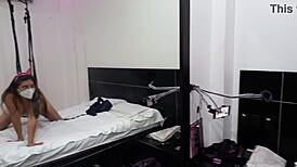 Hermosa colombiana enjoys intense fun before fucking in mexican brothel, craving sex and more