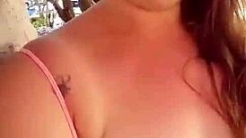 Slutslave1975 is being such a slut in public, watch her! 😈