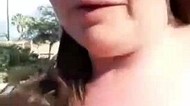 Slutslave1975 is being such a slut in public, watch her! 😈