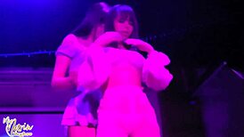 We enjoyed a steamy lesbian encounter in the Guadalajara swinger club with my girlfriend