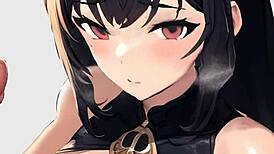 Anime Girl Jerking Off A Big Cock In Pov