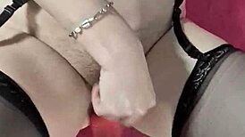 Big Tits BBW Suggestively Plays with Husband