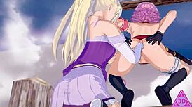 Sakura and Ino in Naruto futanari hentai gameplay