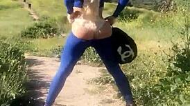 Two Hot Pornstars Meet A Lucky Fan In A Public Park