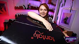 Intense review of Tantaly Britney Love Doll with Shannon Heels masturbation