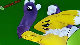 i watch renamon and kumamon creampie in this hentai loop