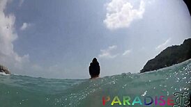 hey babe, check out 5 days with this thick ass brunette in paradise, day 2 is hot!