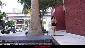 Petite Latina Teen Kimberly Love Bends Over for Team