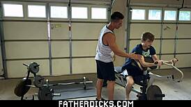 i can’t get enough of my gay stepbrother’s raw anal in our home gym