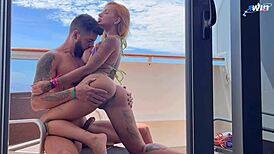 Fim De Ano No Cruzeiro: Kevlyn Santos Gets Naughty On Our Cabin Balcony.